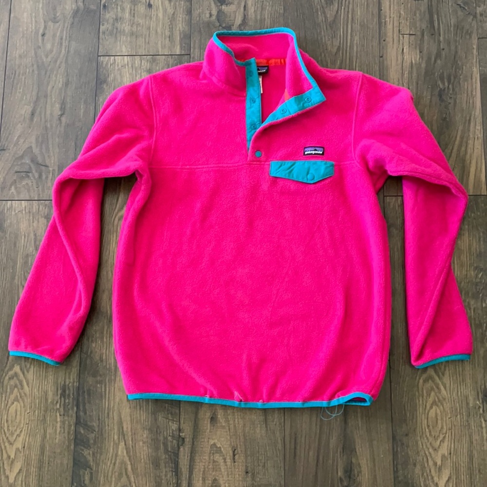 Patagonia synchilla pullover pink medium